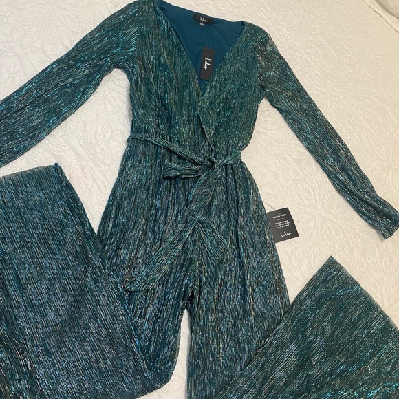 Lulu's Elegant Blue Jumpsuit - Picture 4 of 8